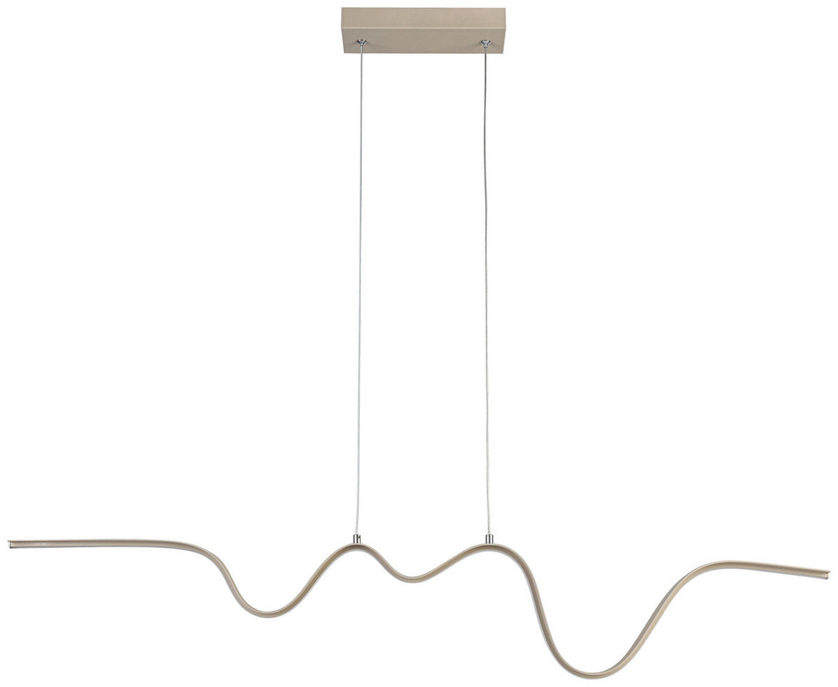 HÄNGELEUCHTE 100/8/120 cm   - Sandfarben, Trend, Kunststoff/Metall (100/8/120cm) - Collet's Monde