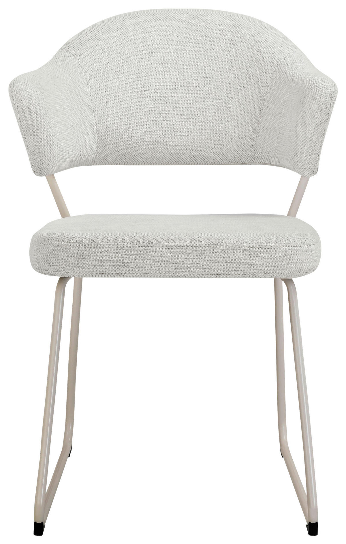 STUHL - Creme, Design, Textil/Metall (57/82/62cm) - Novel