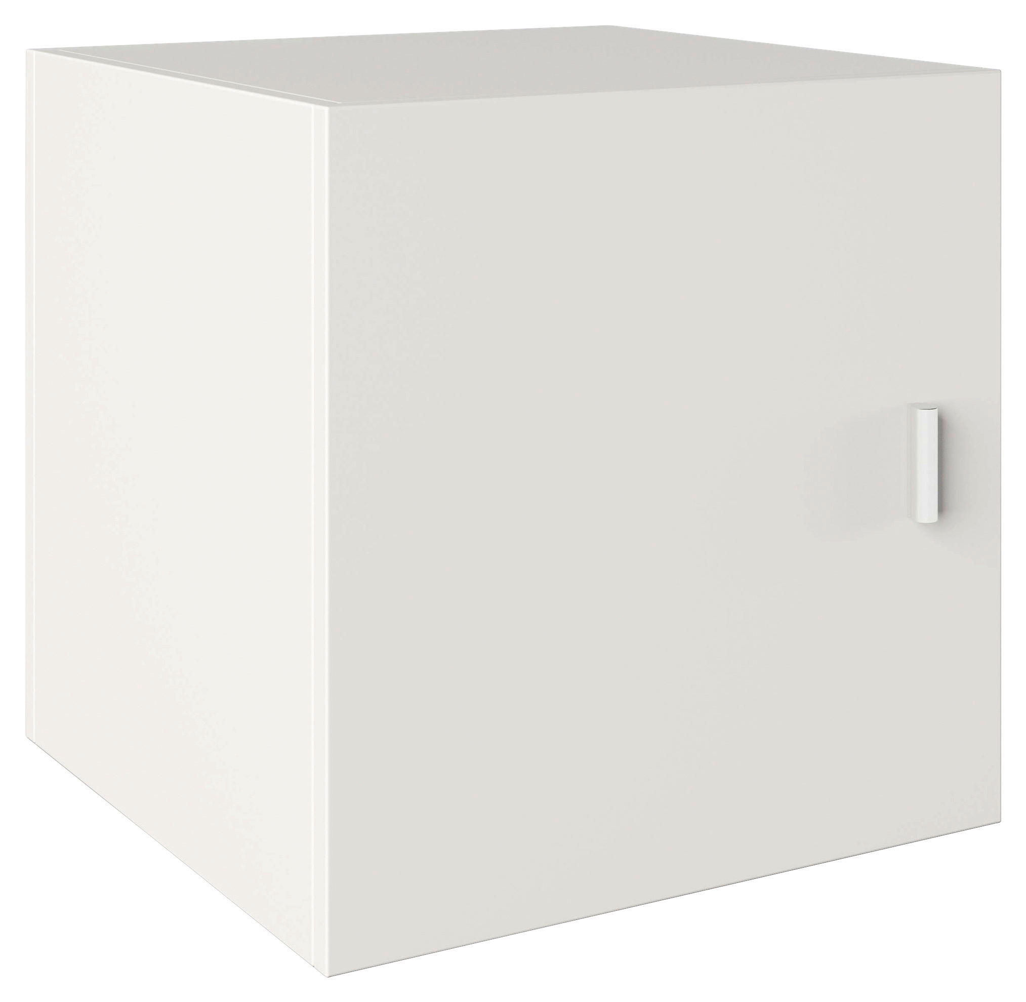 TÜR 34/34/33,4 cm   - Silberfarben/Weiß, Basics, Holzwerkstoff/Kunststoff (34/34/33,4cm) - MID.YOU