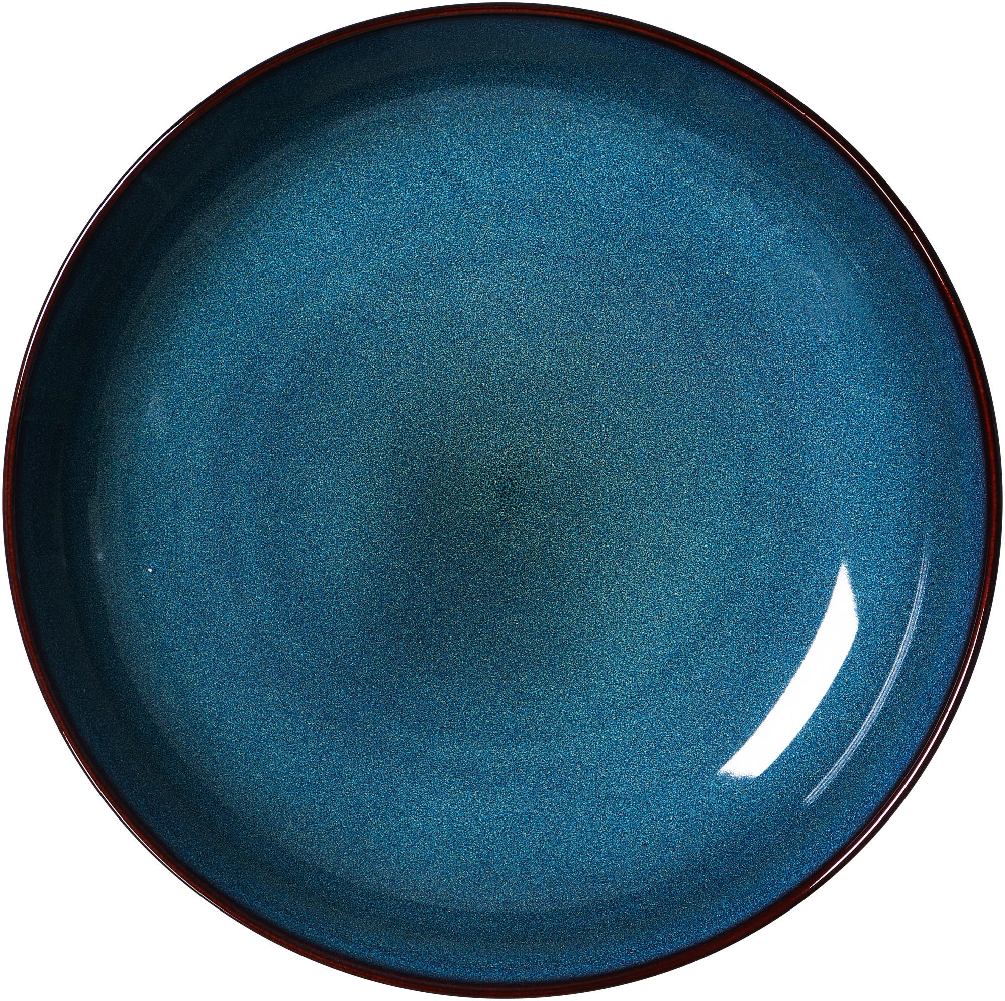 SUPPENTELLER Blau, Braun, Schwarz Steinzeug Bali  - Blau/Schwarz, Trend, Keramik (23cm) - Ritzenhoff Breker