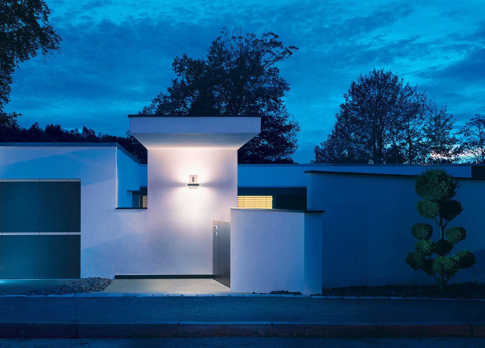 LED-AUßENLEUCHTE 14.6/23/26.1 cm   - Hellgrau, Metall (14.6/23/26.1cm) - Steinel