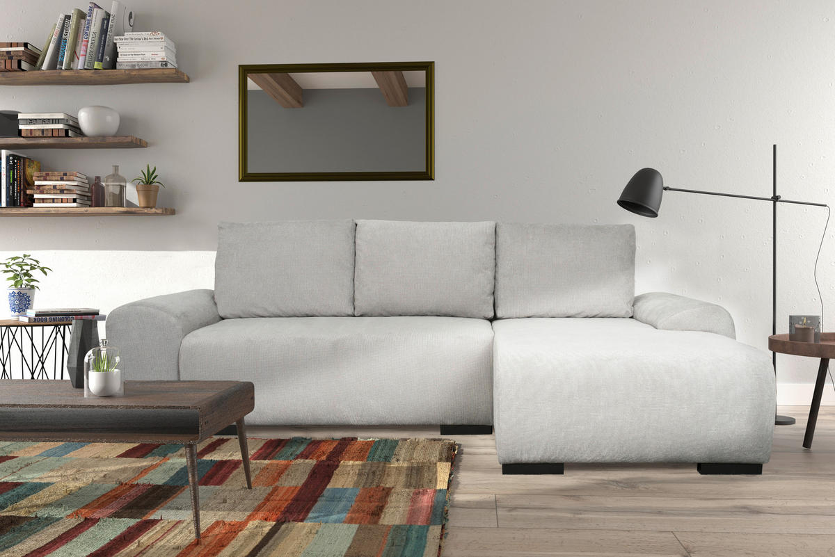 SEDACIA SÚPRAVA, textil, svetlosivá - čierna/svetlosivá, Modern, textil/plast (244/86/152cm) - Carryhome