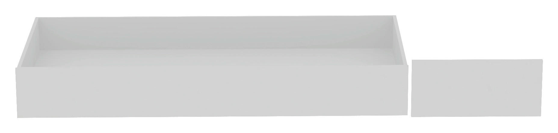 BETTSCHUBKASTEN 149,5/21/68,5 cm Weiß  - Weiß, KONVENTIONELL, Holzwerkstoff (149,5/21/68,5cm) - Hom`in