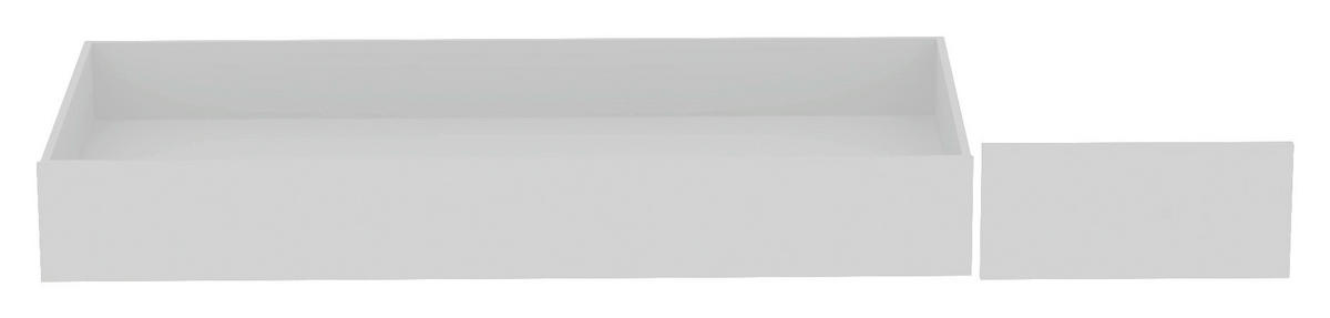 BETTSCHUBKASTEN  in Weiss  - Weiss, Konventionell, Holzwerkstoff (149,5/21/68,5cm) - Hom`in
