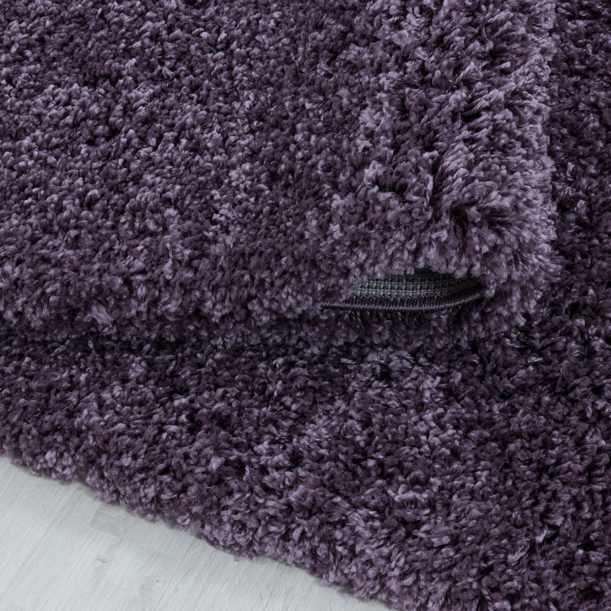 Thumbnail - Hochflorteppich Sydney 3000 violett, Violett, Textil, Uni, rund, Oeko-Tex® Standard 100, für Fußbodenheizung geeignet, s...