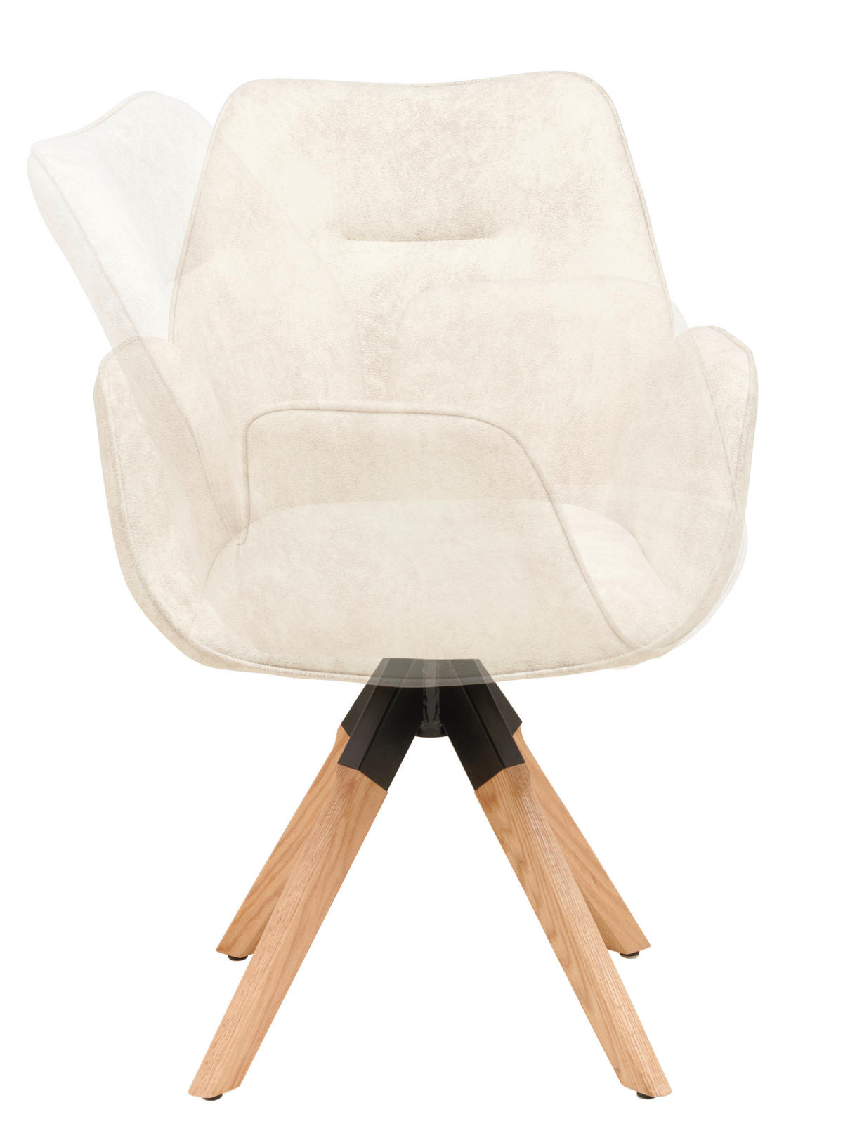 ARMLEHNSTUHL in Holz, Textil Naturfarben, Beige  - Beige/Naturfarben, MODERN, Holz/Textil (61/86/62cm) - Livetastic