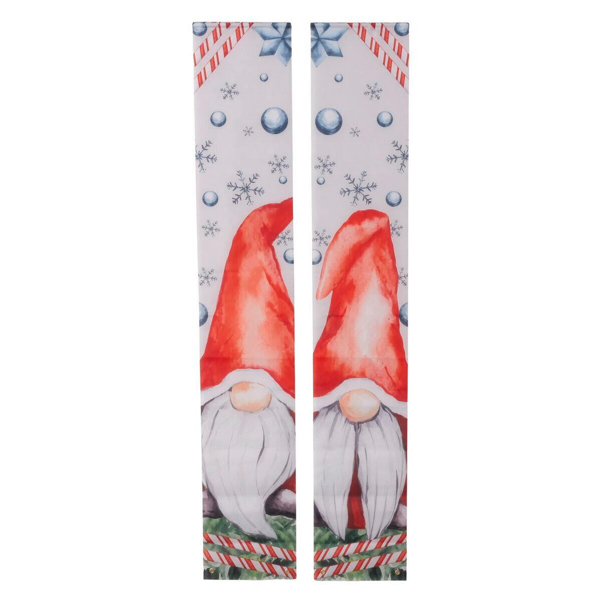 KARÁCSONYFADÍSZ - piros/fehér, Basics, textil (30/0,1/180cm)