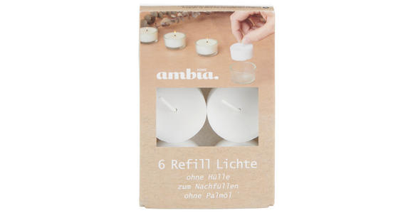 TEELICHT - Weiß, Basics, Kunststoff (3,8/1,7cm) - Ambia Home
