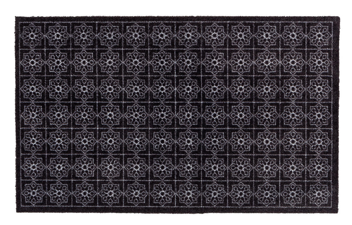 OTIRAČ ZA OBUĆU 66/110 cm   - bela/crna, Osnovno, tekstil (66/110cm)