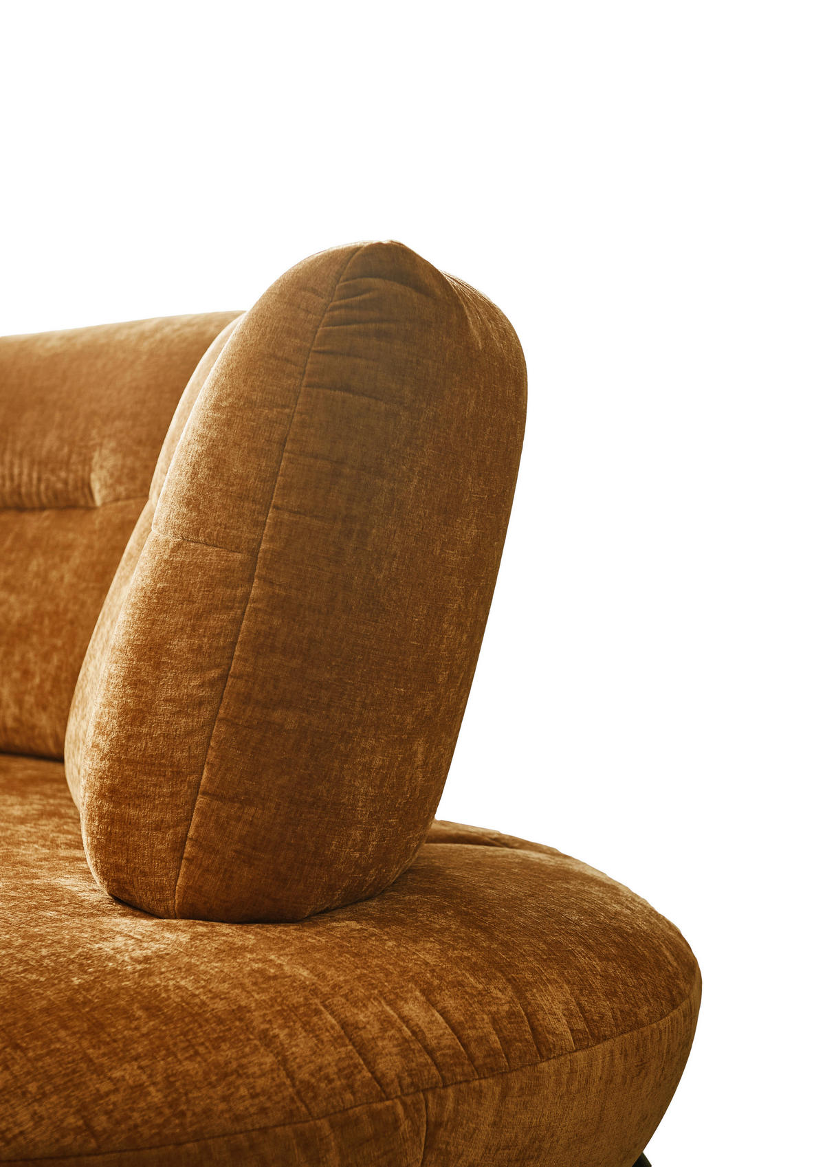 BIGSOFA Flachgewebe Senfgelb  - Senfgelb/Schwarz, Design, Textil/Metall (456/93/138cm) - Moderano