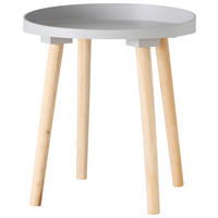 BEISTELLTISCH 40/40/44 cm Grau rund  - Naturfarben/Grau, Design, Holzwerkstoff (40/40/44cm) - Boltze Home