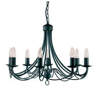 KRONLEUCHTER Maypole 60/100 cm   - Schwarz, KONVENTIONELL, Metall (60/100cm)