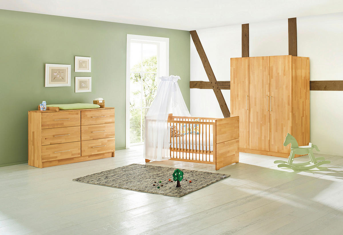 BABYZIMMER PINOLINO NATURA  - Buchefarben, Natur, Holz - Pinolino