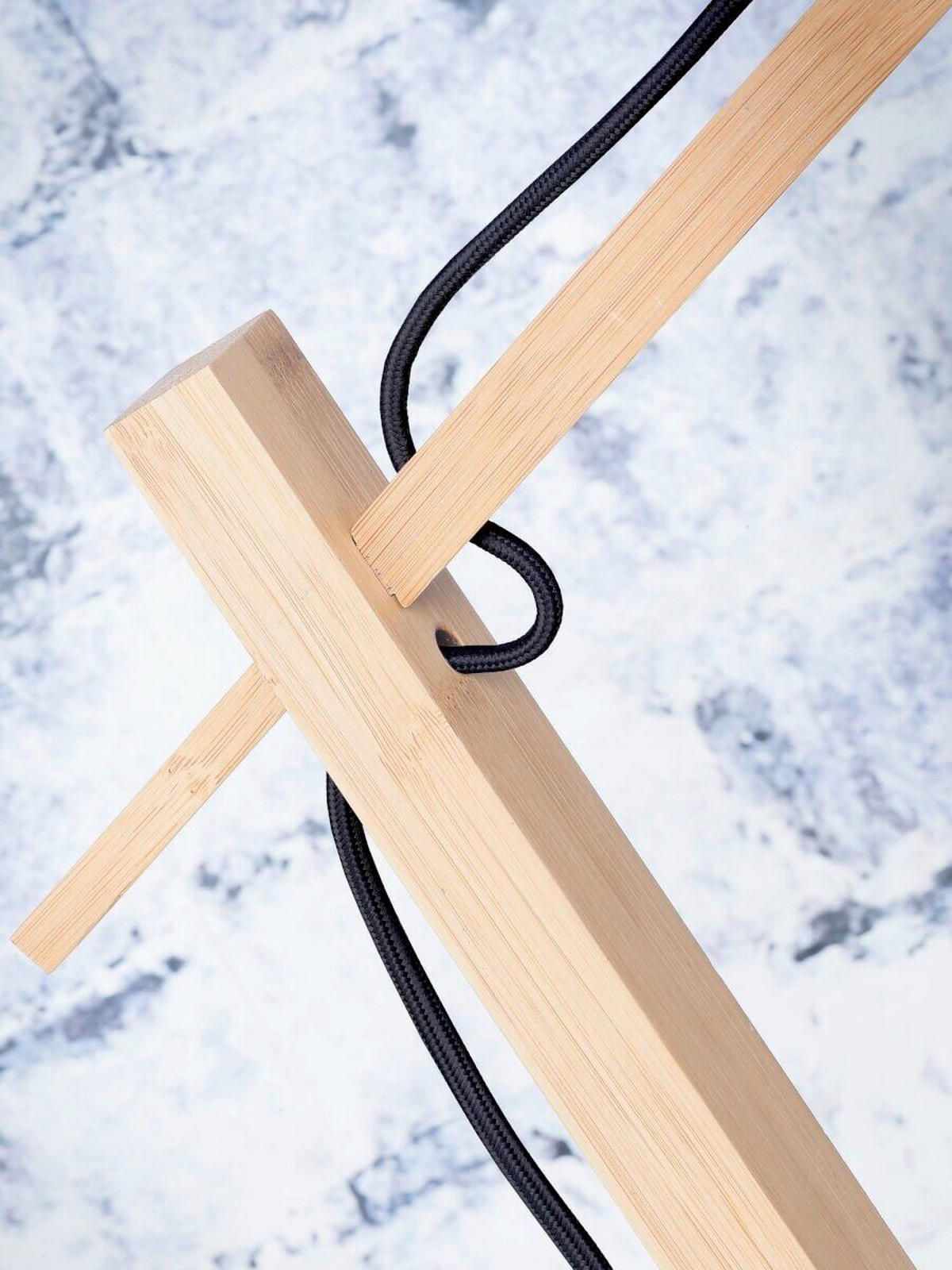 STEHLEUCHTE Skandinavisch 58/32/150 cm  - Naturfarben, Trend (58/32/150cm) - Good & Mojo