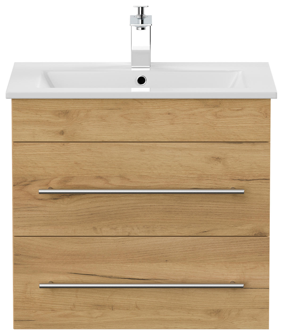 WASCHTISCHKOMBI 61,5 cm  - Eichefarben/Weiß, Basics, Keramik/Holzwerkstoff (61,5cm) - MID.YOU