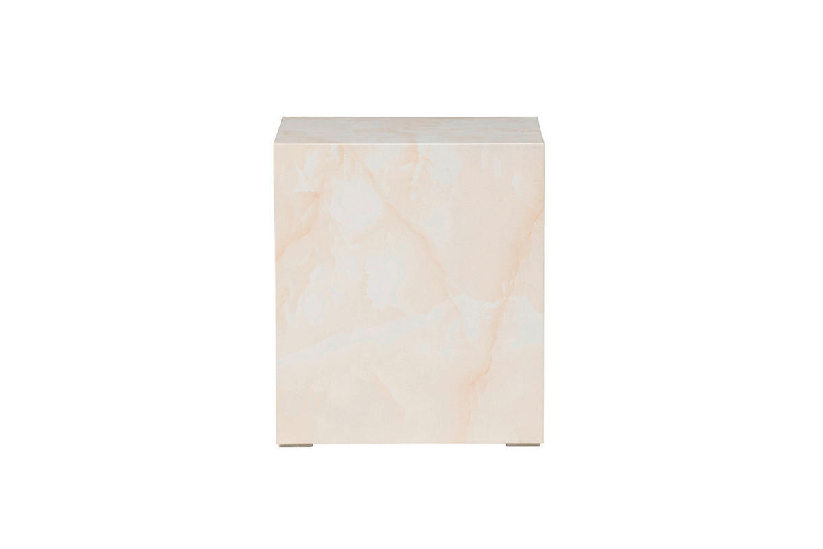 COUCHTISCH Pappel 40/40/45 cm quadratisch Hellgelb  - Hellgelb, MODERN, Holz (40/40/45cm) - Livetastic