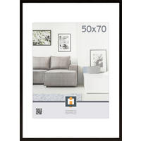 RÁM NA OBRAZY, 1 foto 50 cm x 70 cm - černá, Basics, plast (52/72/2,5cm)
