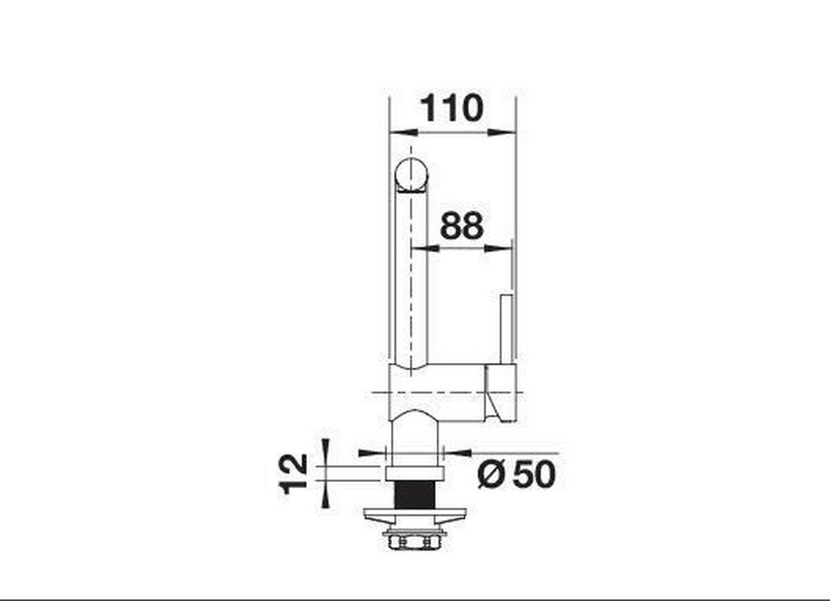 KÜCHENARMATUR 514025  - Chromfarben, Basics, Metall (10,9/28,4/26,3cm) - Blanco