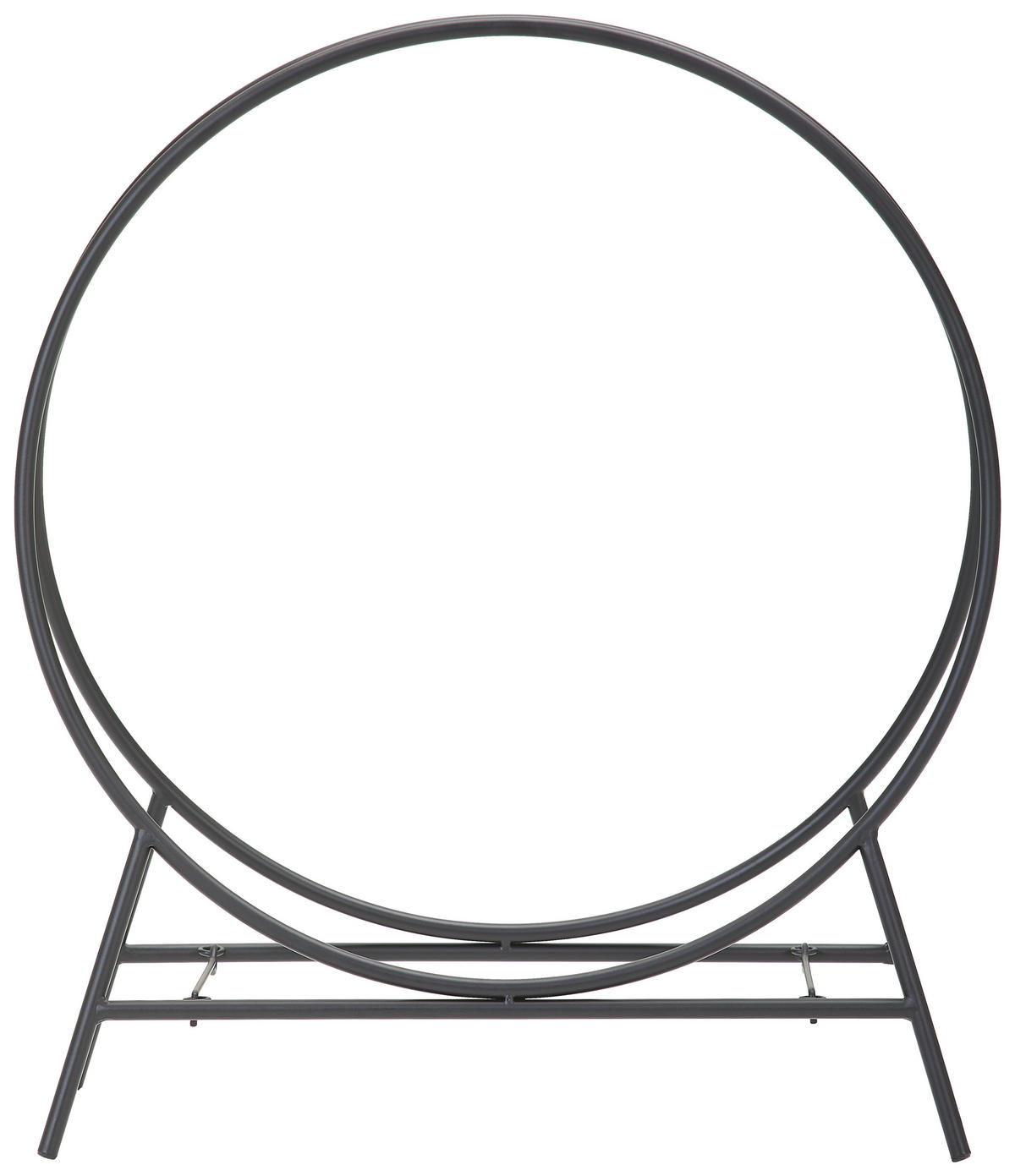 KAMINHOLZREGAL 50/57/24 cm  Metall  - Schwarz, Basics, Metall (50/57/24cm) - Landscape