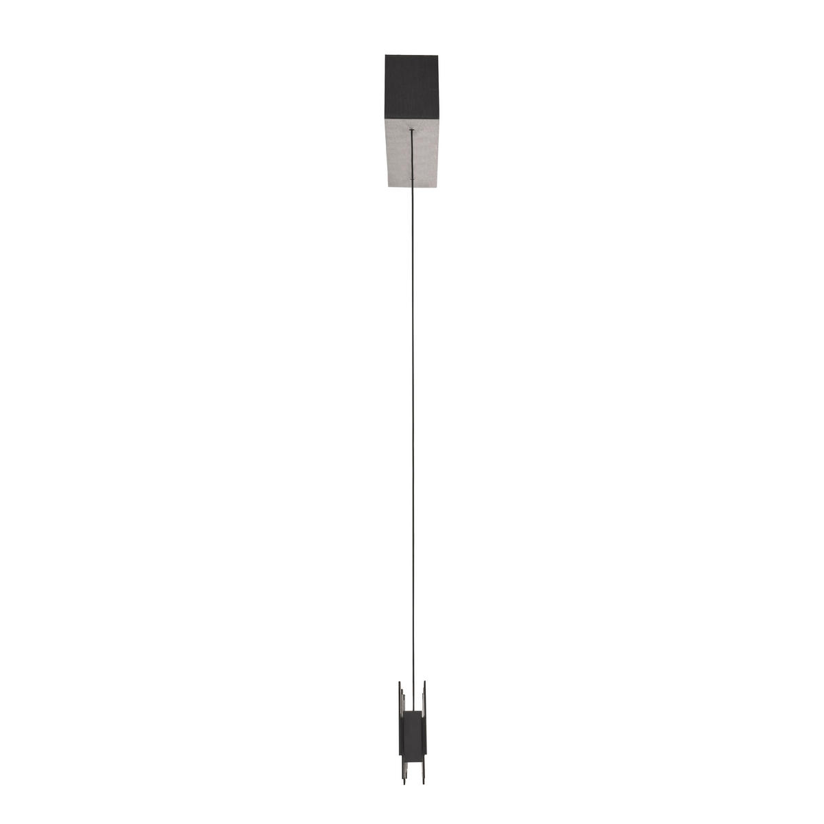 LED-HÄNGELEUCHTE Creo 141/180/9,5 cm  - Schwarz/Weiß, Design, Kunststoff/Metall (141/180/9,5cm) - Grossmann