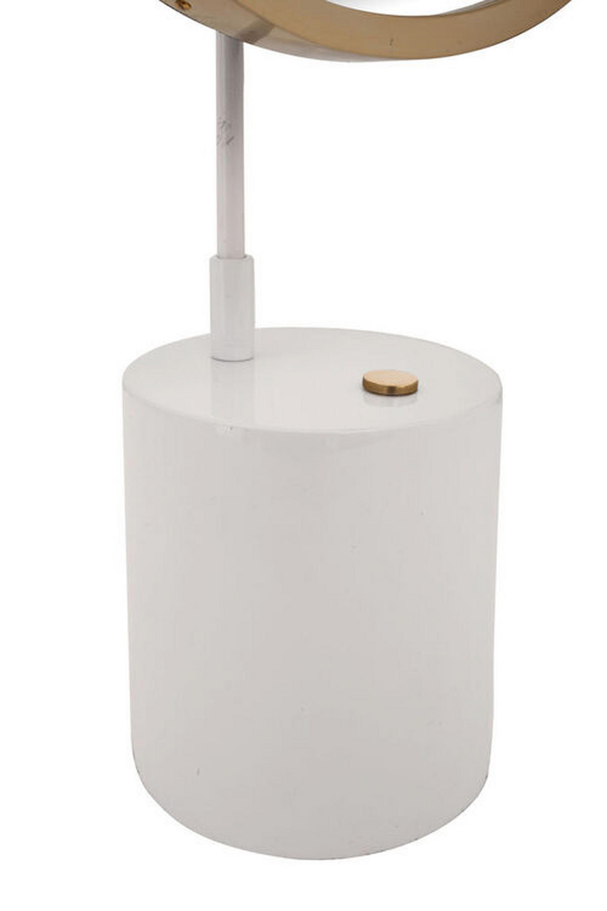 SCHMINKSPIEGEL  - Goldfarben/Weiß, LIFESTYLE, Glas/Metall (30/65/13cm) - Kayoom