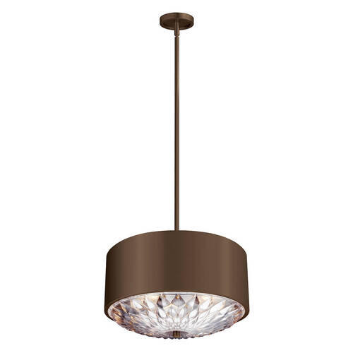 VISEČA SVETILKA  Elstead Botanic      49.6/35.9 cm      E27 - rjava/barve medenine, Konvencionalno, kovina/steklo (49.6/35.9cm) - Elstead Lighting