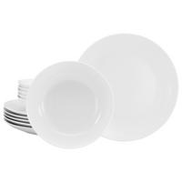 JEDÁLENSKÝ SERVIS, porcelán - biela, Basics, keramika - Creatable