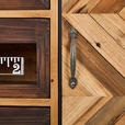 KOMMODE  in 75/127/32 cm  - Hellbraun/Messingfarben, LIFESTYLE, Glas/Holz (75/127/32cm) - Landscape