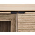 SIDEBOARD  200/80/40 cm 3 Schublade(n)  - Eichefarben/Schwarz, KONVENTIONELL, Glas/Holzwerkstoff (200/80/40cm) - Xora