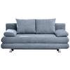 BÄDDSOFFA i flatväv blå  - kromfärg/blå, Design, textil/plast (196/74/90cm) - MID.YOU