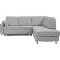 ECKSOFA  in Mikrovelours Naturfarben  227/208 cm  - Alufarben/Naturfarben, KONVENTIONELL, Textil/Metall (227/208cm) - Sedda