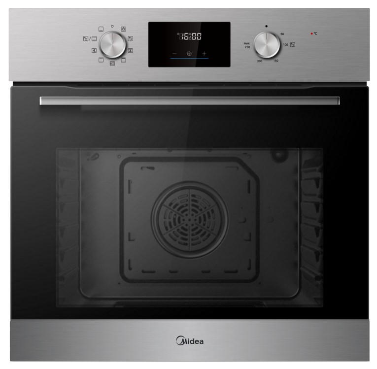 EINBAUBACKOFEN 65M80D2IX  - Edelstahlfarben, Basics, Metall (57,5/59,5/59,5cm) - Midea