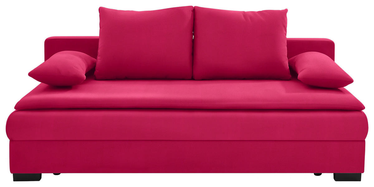 SCHLAFSOFA Samt Rot von CARRYHOME