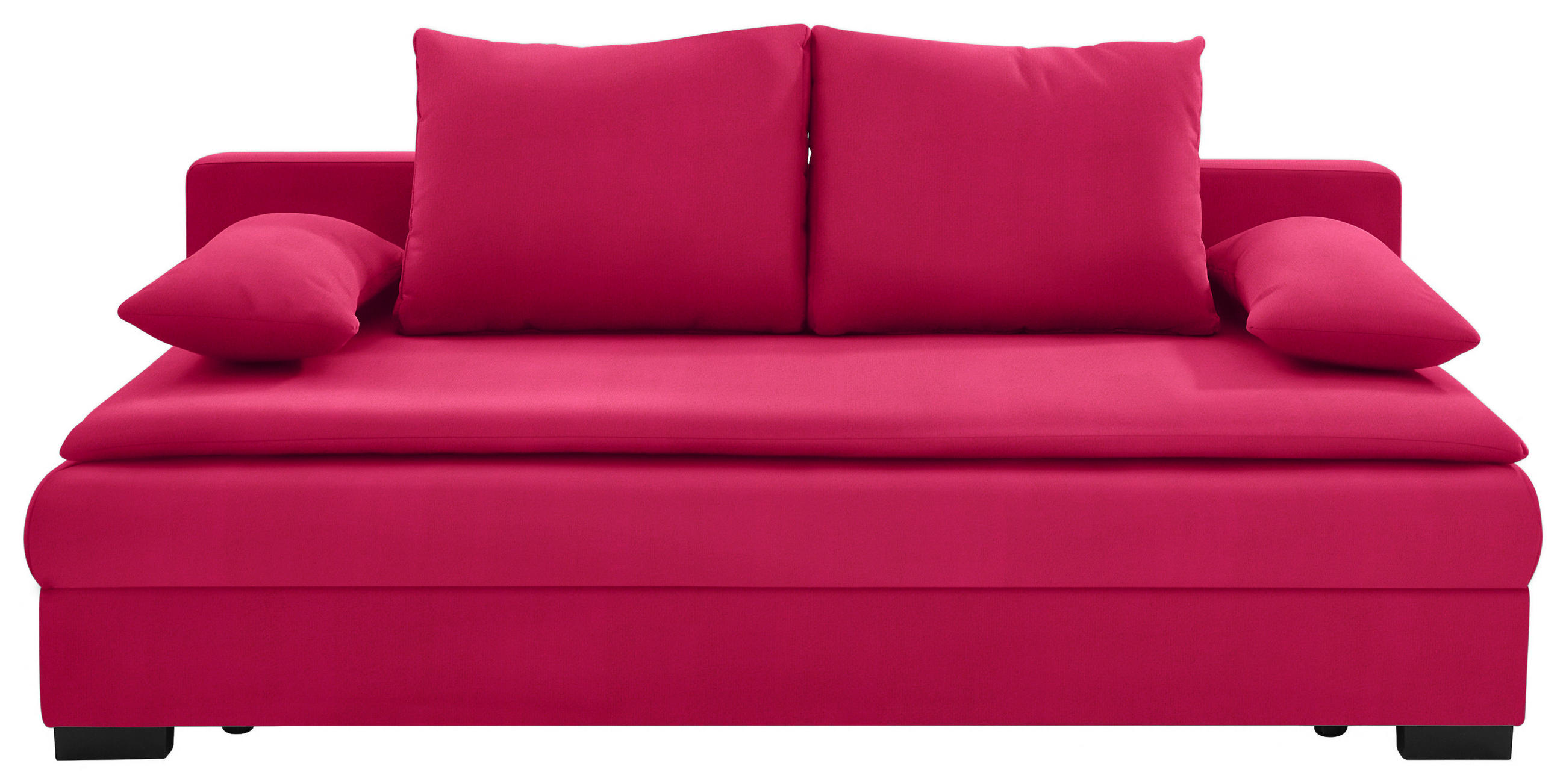 Schlafsofa in Textil Rot