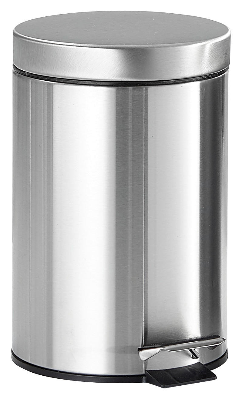 KOSMETIKEIMER 3 L  - Edelstahlfarben/Schwarz, Basics, Kunststoff/Metall (17/25.5cm) - Kela