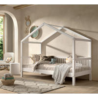 HAUSBETT Rollrost 90/200 cm  in Weiß  - Naturfarben/Weiß, MODERN, Holz (90/200cm) - MID.YOU