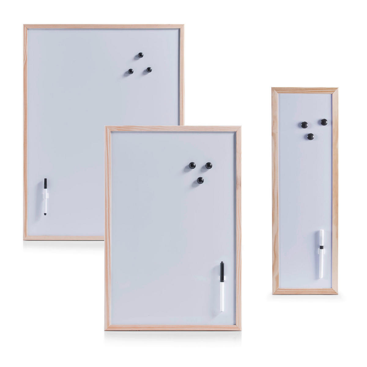 MAGNETTAFEL  - Naturfarben, Basics, Holz/Metall (59/79/1.5cm) - Zeller Present