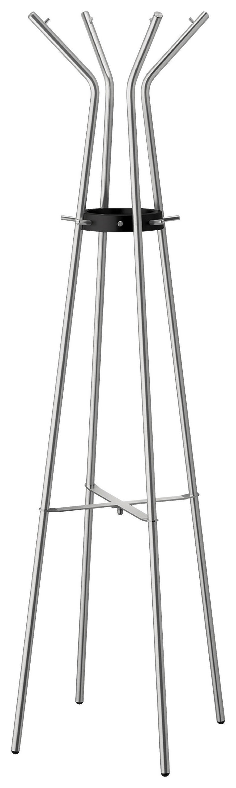 KLEIDERSTÄNDER in Edelstahlfarben 54/175/54 cm   - Edelstahlfarben, MODERN, Metall (54/175/54cm) - Zack