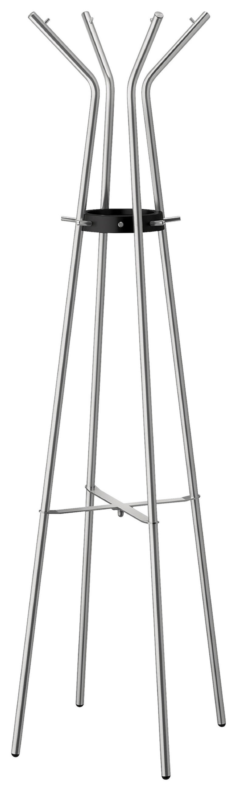 KLEIDERSTÄNDER in Edelstahlfarben 54/175/54 cm   - Edelstahlfarben, MODERN, Metall (54/175/54cm) - Zack