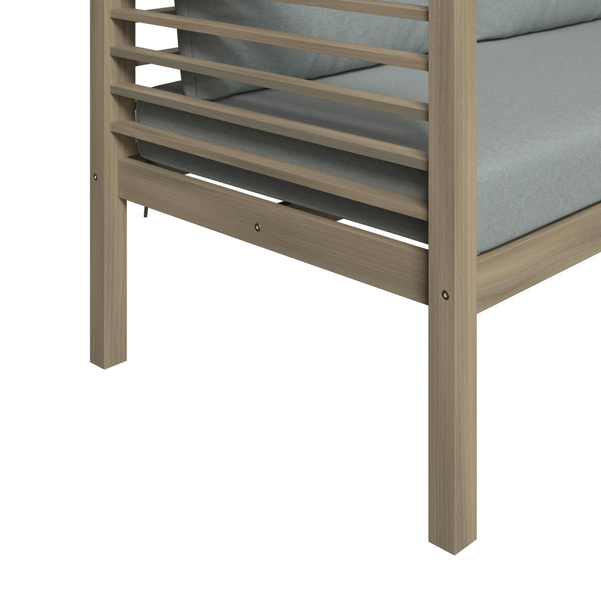 LOUNGEGARNITUR   100/43/60 cm Akazie massiv  - Akaziefarben, Natur, Holz/Kunststoff (100/43/60cm) - Ambia Garden