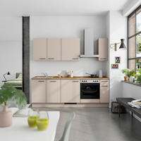 KÜCHENLEERBLOCK Easytouch 240 cm  in Eichefarben, Sandfarben  - Sandfarben/Eichefarben, MODERN, Holzwerkstoff/Metall (240cm) - Nobilia