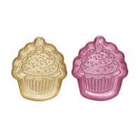TÁNYÉR  - pink/aranyszínű, Basics, Üveg (16,5cm)