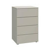 KOMMODE Primolar Garda  in 50/79/41 cm  - Schwarz/Grau, Design, Holzwerkstoff/Kunststoff (50/79/41cm) - Xora