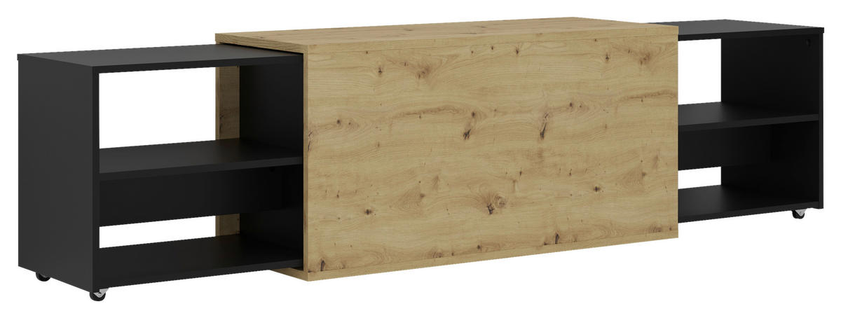 LOWBOARD  in 194,5/49,2/39,9 cm  - Eiche Artisan, Design, Holzwerkstoff/Kunststoff (194,5/49,2/39,9cm) - MID.YOU