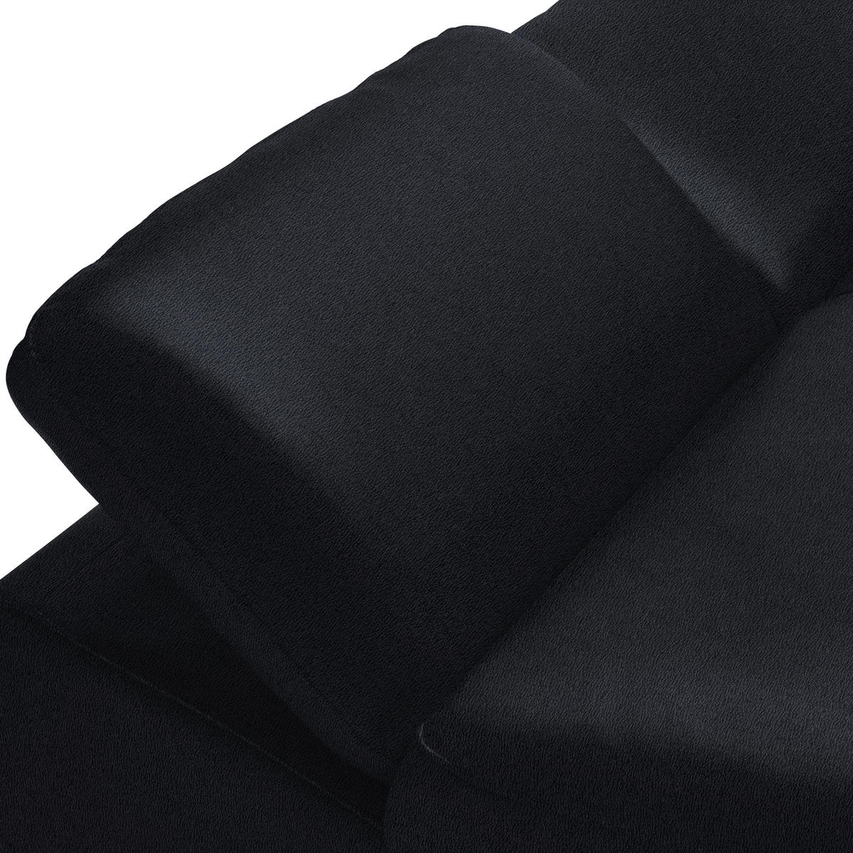 ECKSOFA in Echtleder Schwarz  183/286 cm  - Schwarz, Design, Leder/Metall (183/286cm) - Celina Home