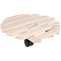 POJ. PODSTAVEC POD KVETINÁČ drevo, 35 cm - farba buka, Basics, drevo (35cm) - Homeware
