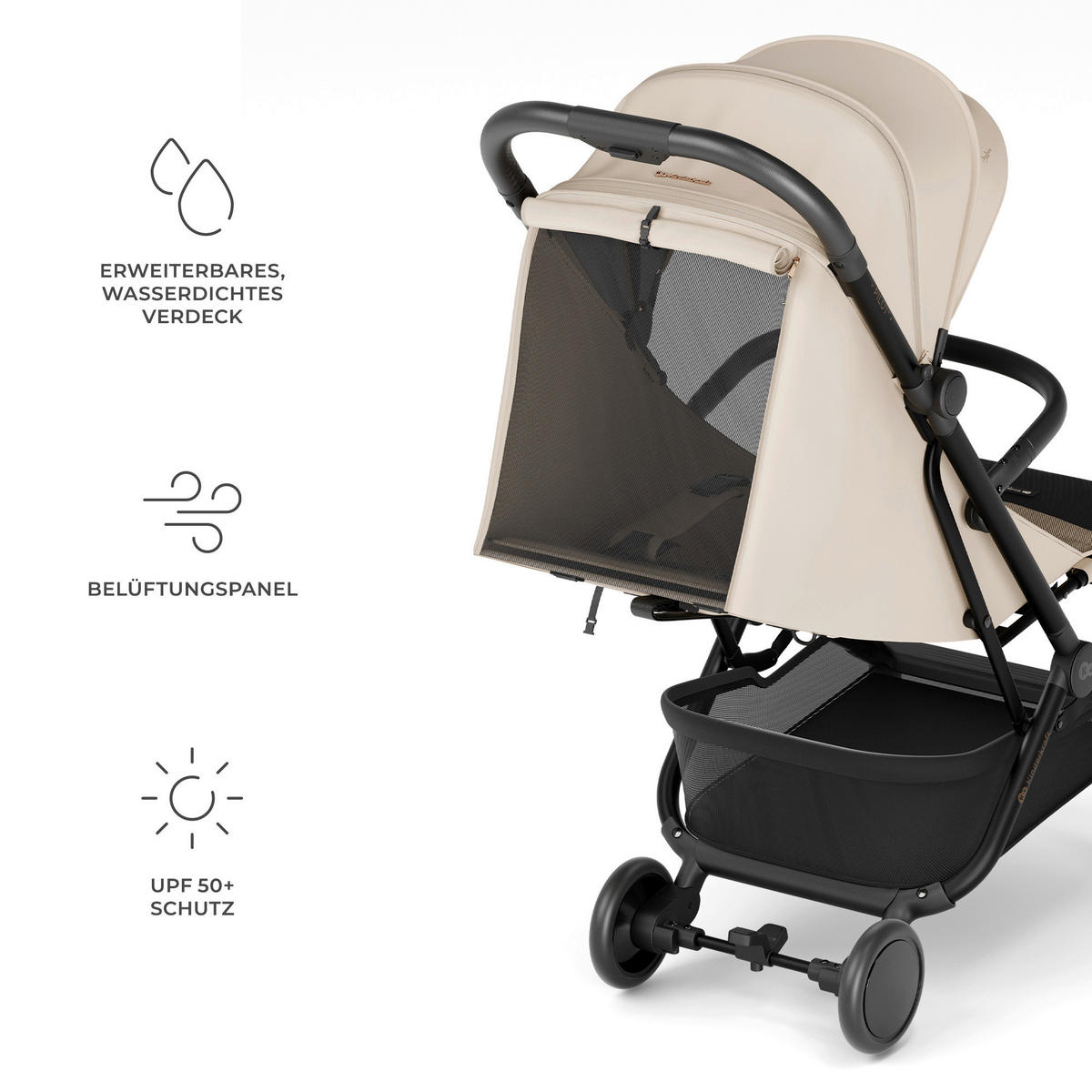 BUGGY Pilot 2  - Beigebraun, Basics, Kunststoff/Textil (67/42/101cm) - Kinderkraft