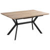 ÉTKEZŐASZTAL - natúr színű/fekete, Modern, faalapú anyag/fém (140/90/76cm) - MID.YOU