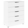 BYRÅ 80/100/42 cm  - vit/kromfärg, Modern, metall/trämaterial (80/100/42cm) - Rauch Möbel