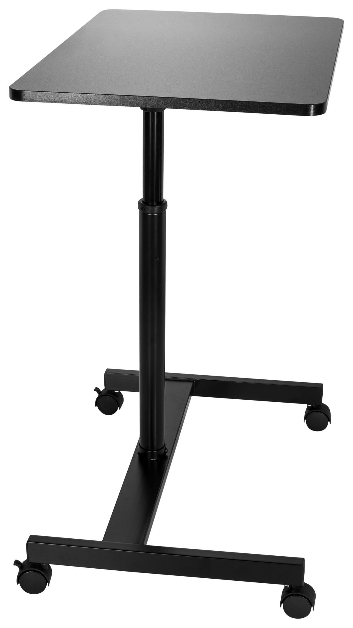 STOJEČI PULT - črna, Basics, kovina/leseni material (70/48/80-114cm) - MID.YOU